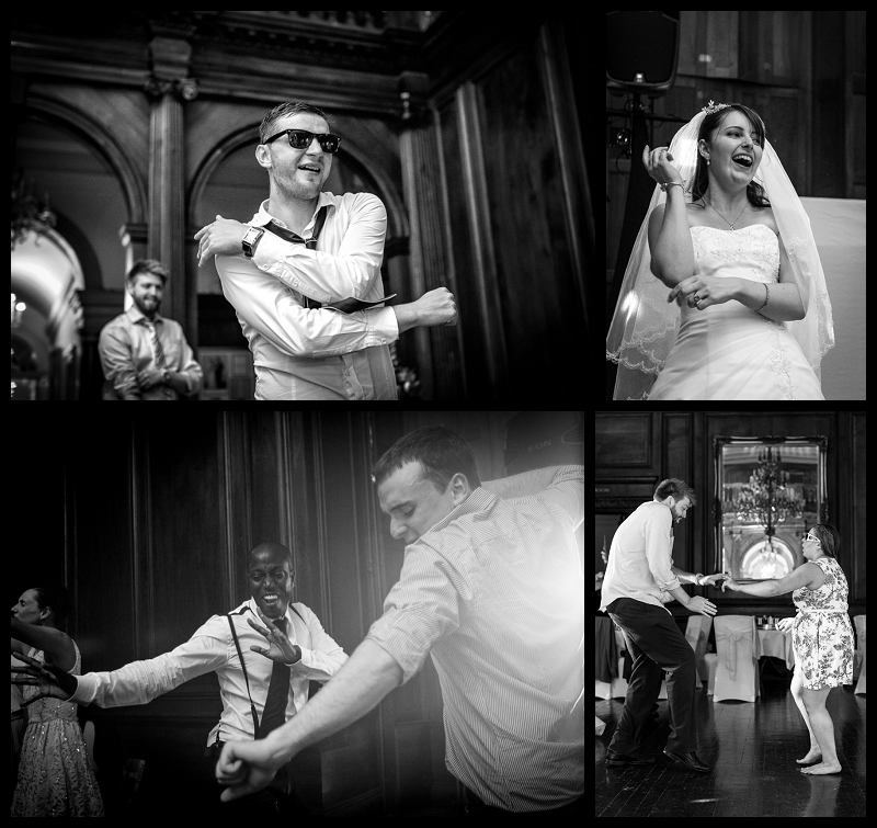 Wedding guest going for it on the dance floor at Addington Palace.jpg
